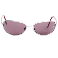 CHANEL Sunglasses in Matte Silver Steel Metal 