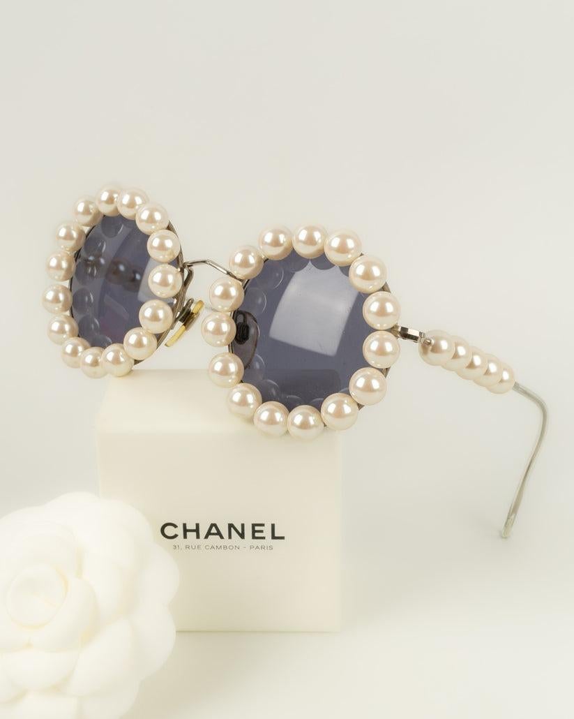 Chanel Sunglasses with Costume Pearly Beads, 1994 2