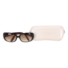Chanel Sunglasses With Crystal 'CC' Logo Embellished Arms