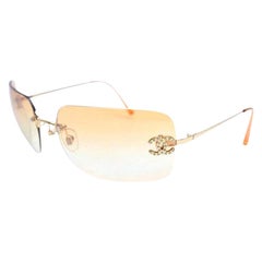 Vintage Chanel Sunglasses with Rhinestone CCs