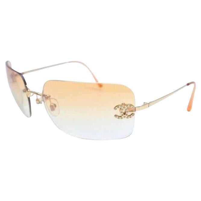 Chanel Y2K Sunglasses with Rhinestone