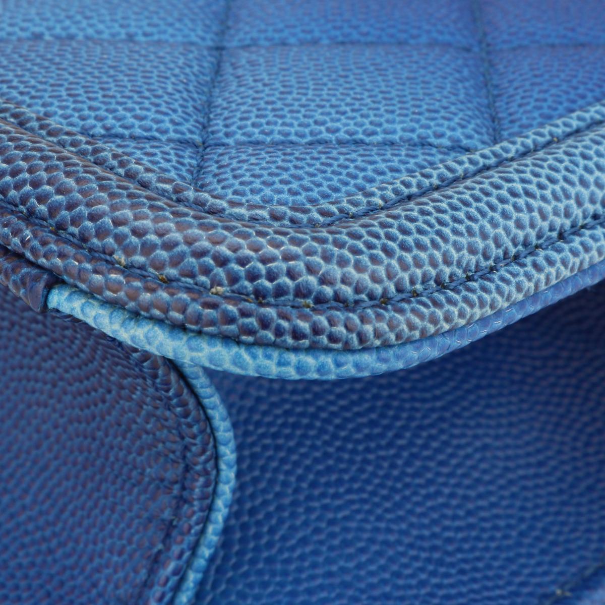 CHANEL Sunset On The Sea Flap Bag Blue Caviar with Brushed Gold Hardware 2019 7