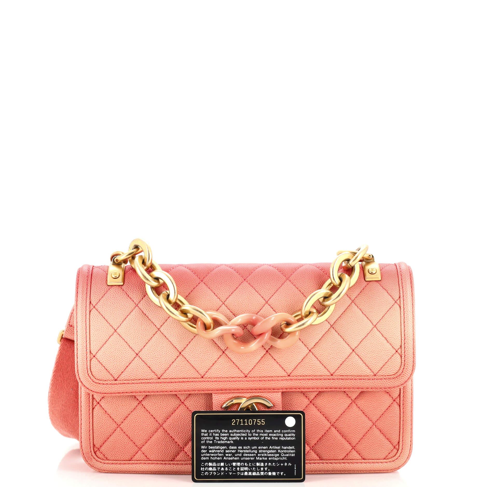 Chanel Sunset On The Sea Flap Bag Quilted Caviar Medium For Sale 3