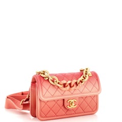 Chanel Sunset On The Sea Flap Bag Quilted Caviar Small