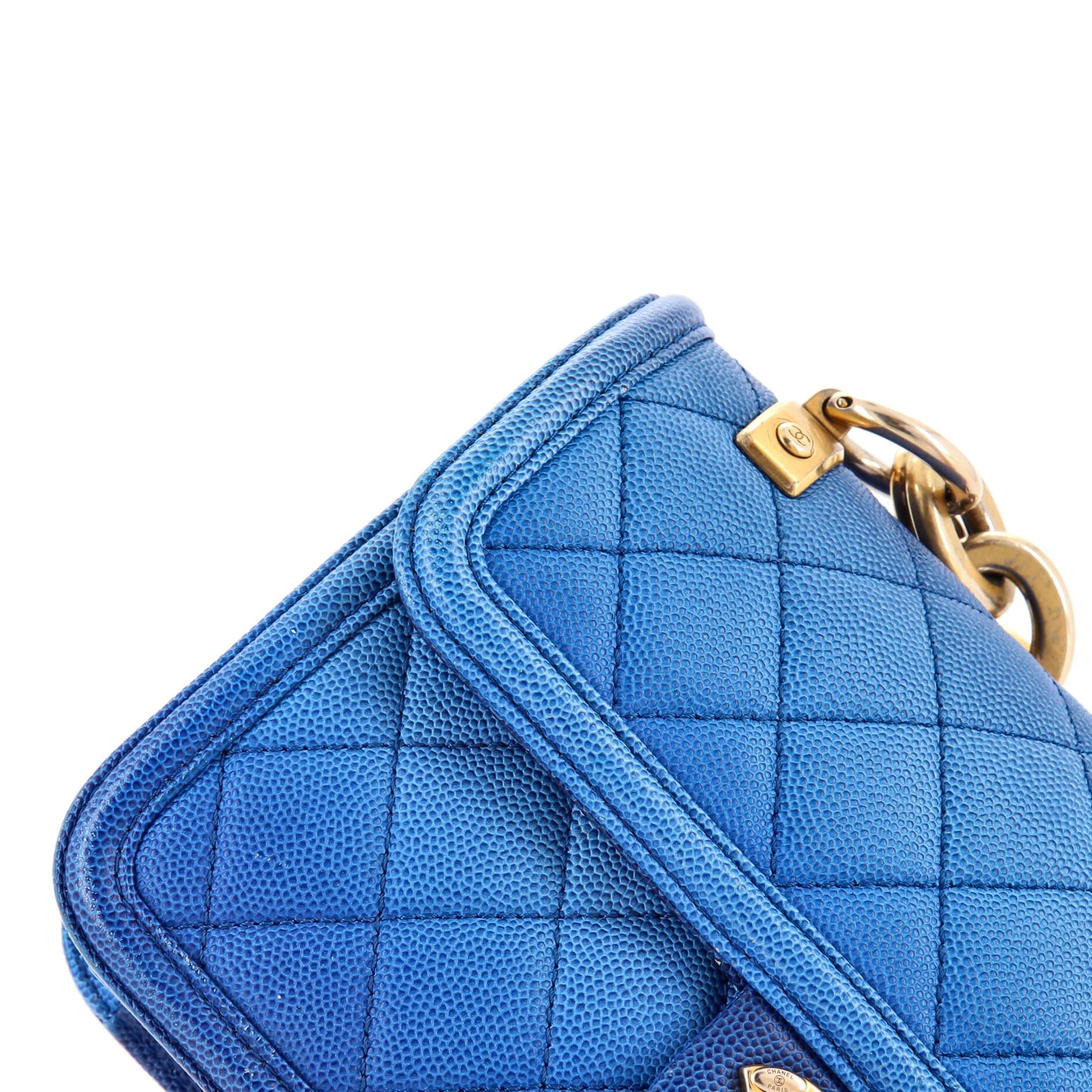 Chanel Sunset On The Sea Flap Bag Quilted Caviar Small 3
