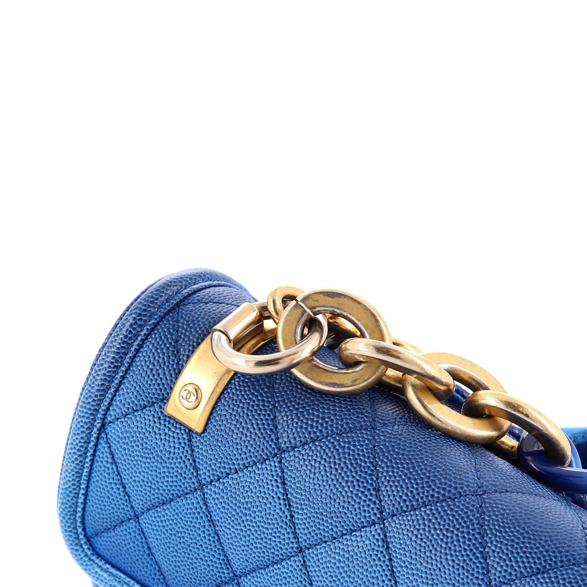 Chanel Sunset On The Sea Flap Bag Quilted Caviar Small 4