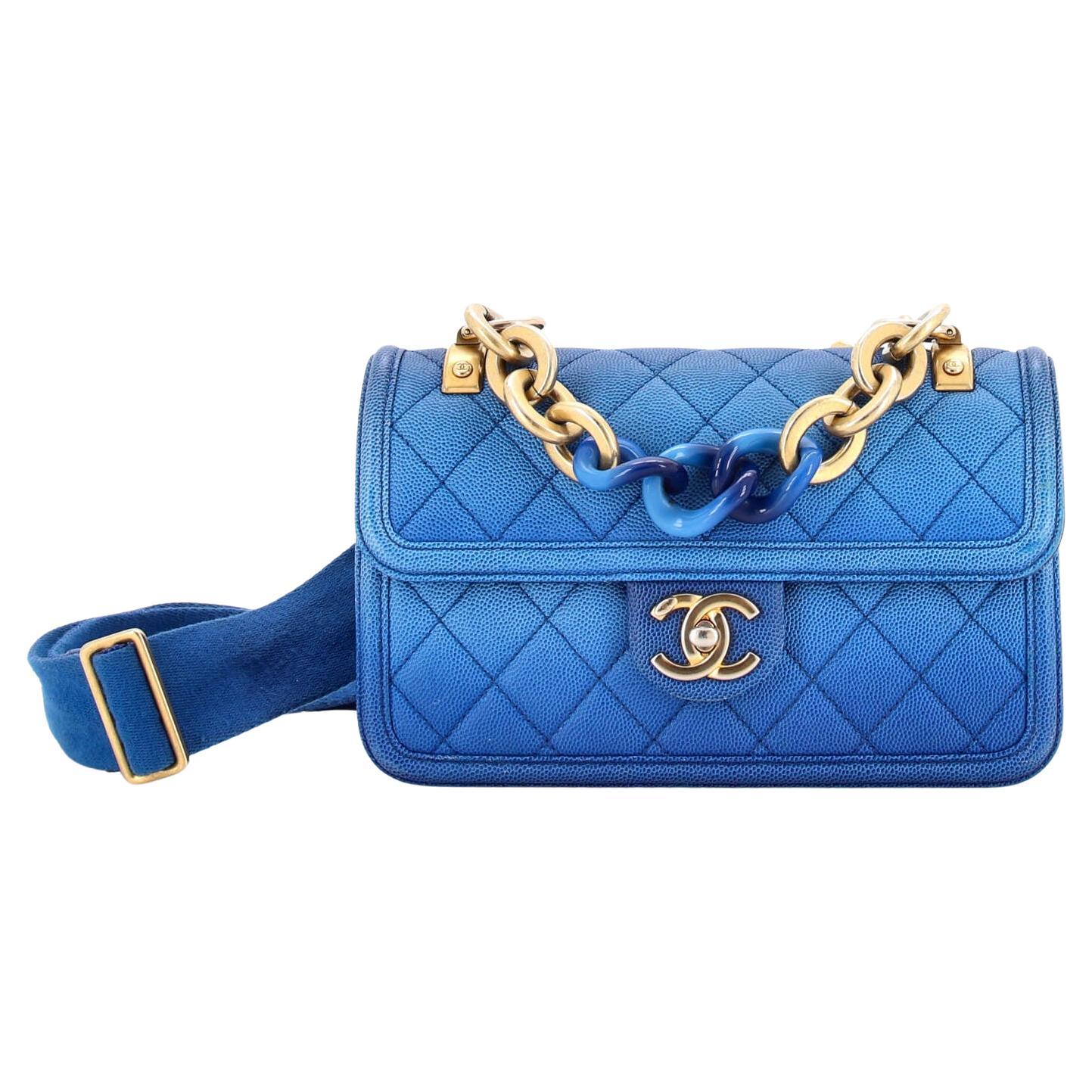 Chanel Sunset by the Sea Belt Bag in Blue Ombre Caviar AGHW – Brands Lover
