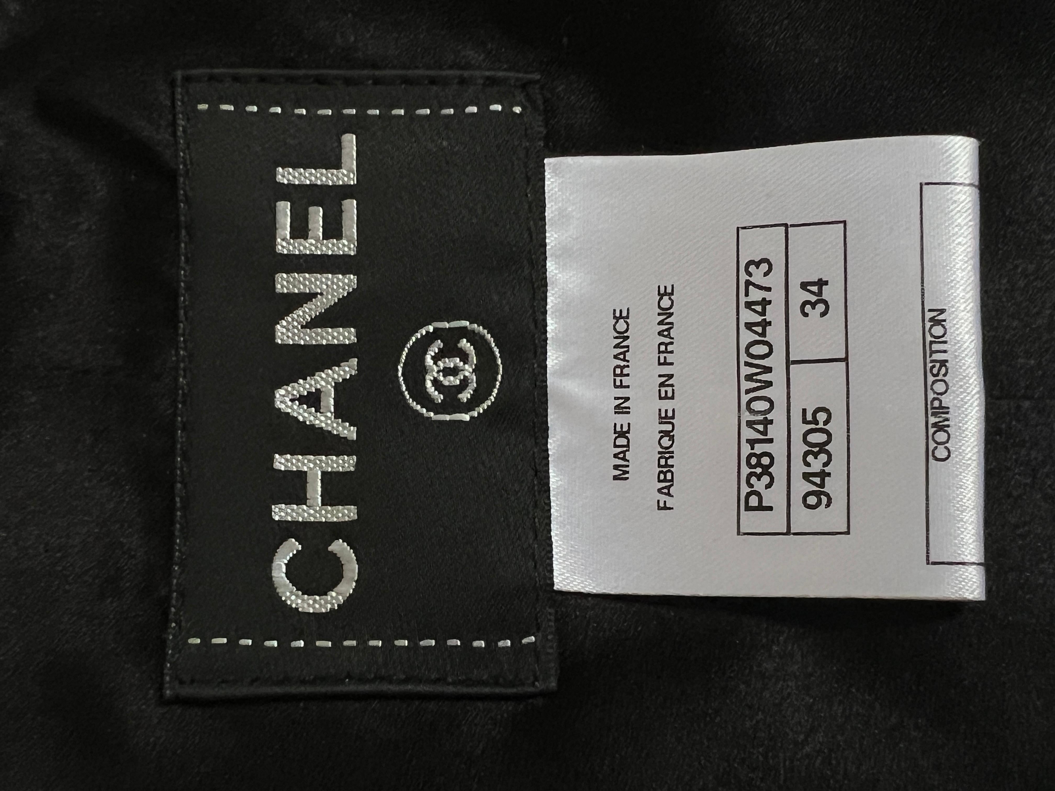 Chanel Super Rare Bejeweled Wheat Tweed Vest For Sale 15