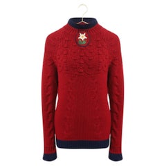 Chanel Super Rare CC Edelweiss Patch Jumper 42 FR