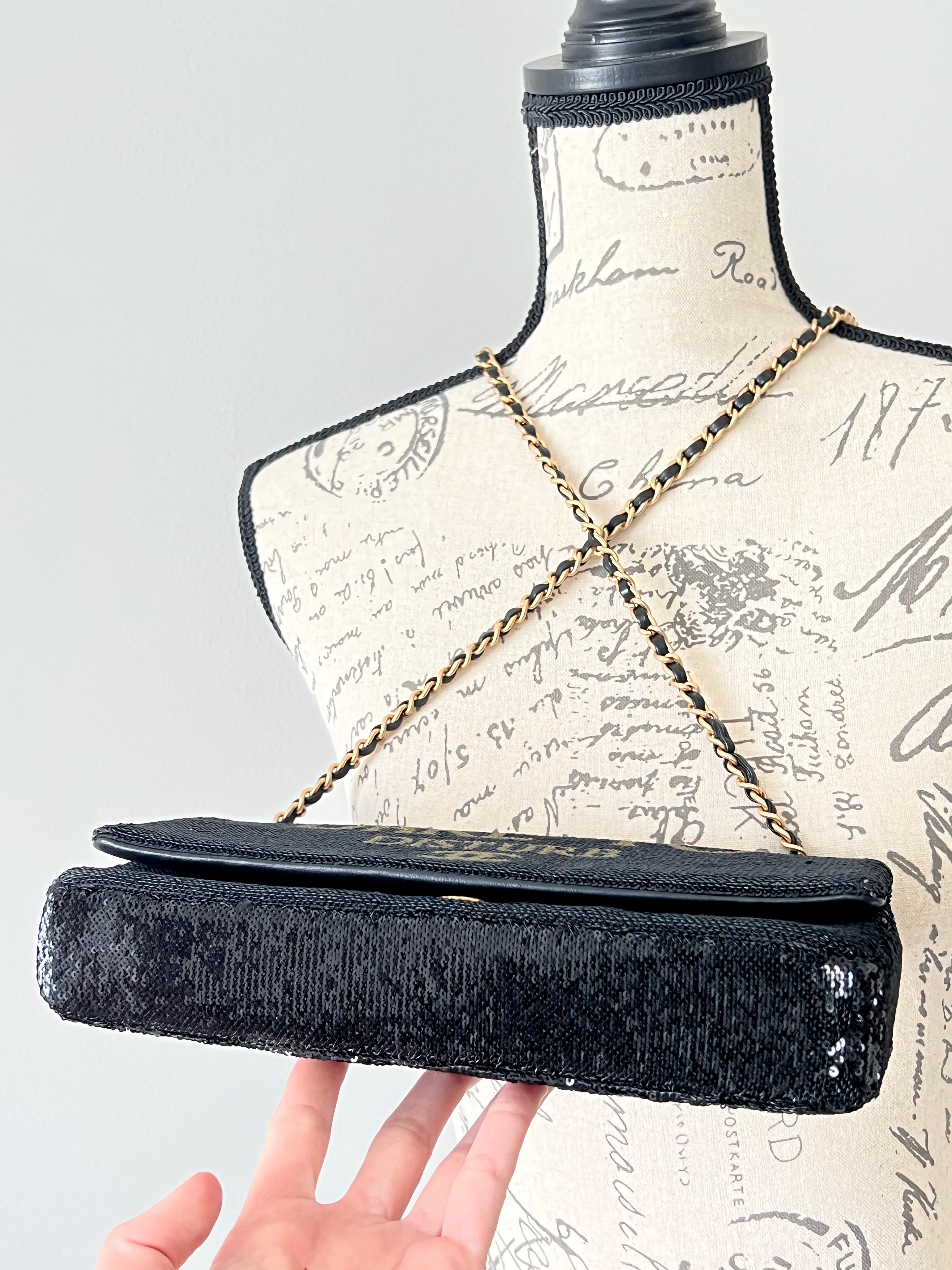 Chanel Super Rare Dare To Disturb Sequin Flap Bag For Sale 9