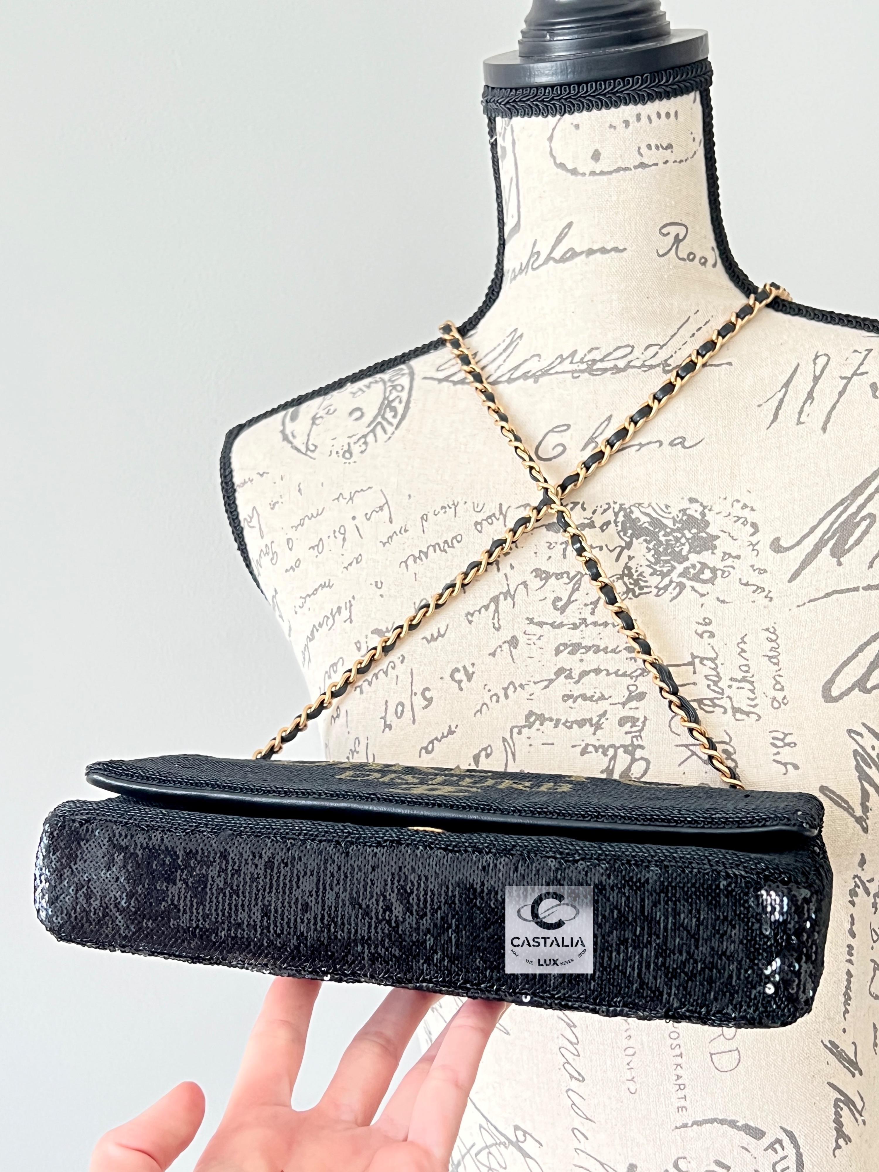 Chanel Bolso con Solapa de Lentejuelas Super Rare Dare To Disturb 9