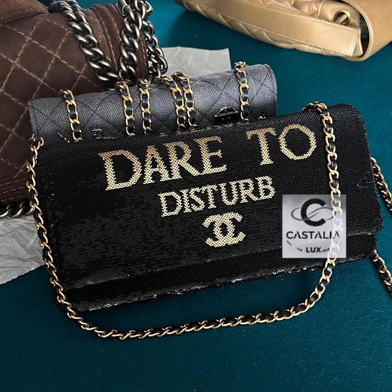 Femenino o masculino Chanel Bolso con Solapa de Lentejuelas Super Rare Dare To Disturb