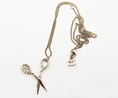 Chanel Super Rare Reissued CC Scissors Small Movable Pendant Necklace