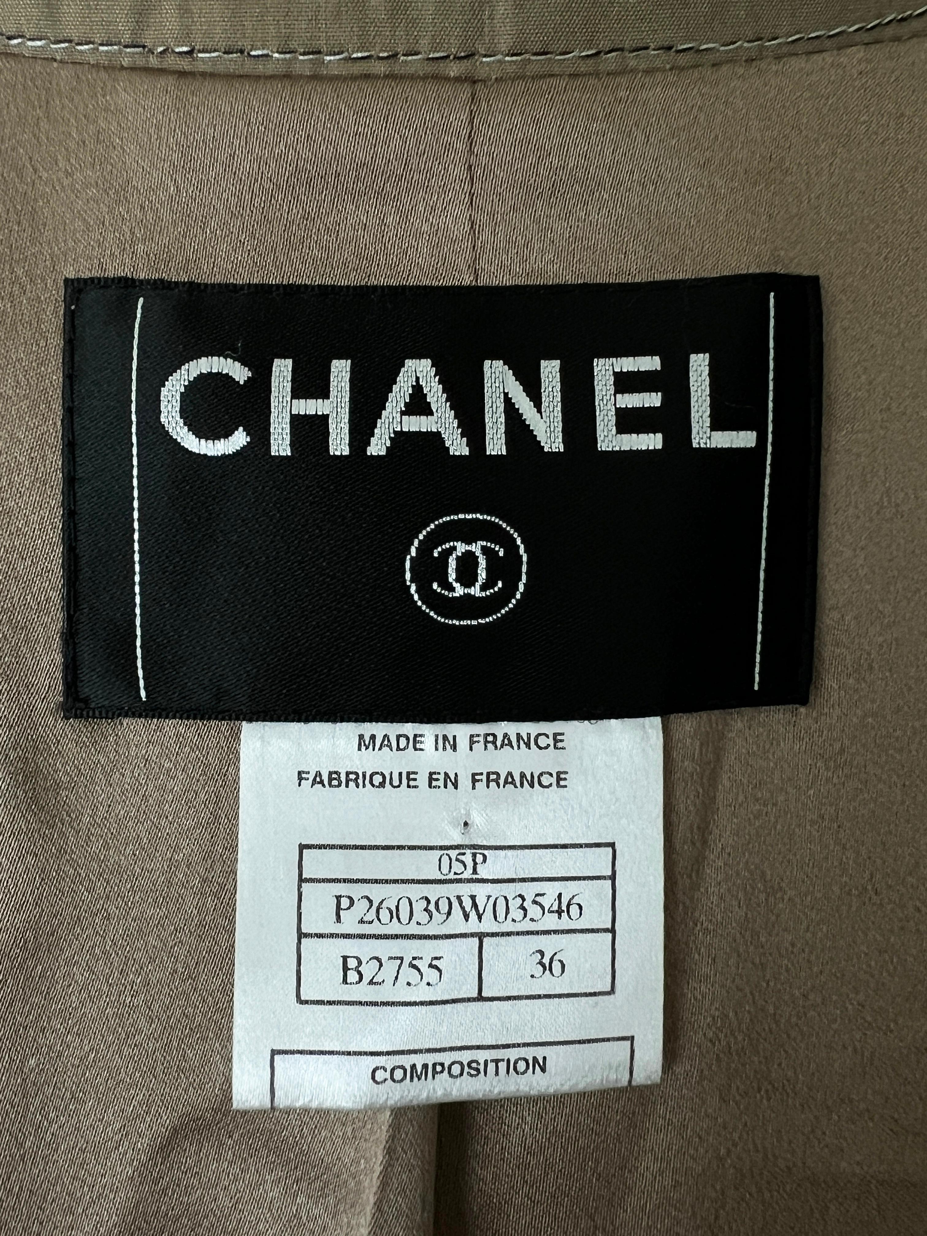 Chanel Super Rare Tweed Belted Trench Coat 13