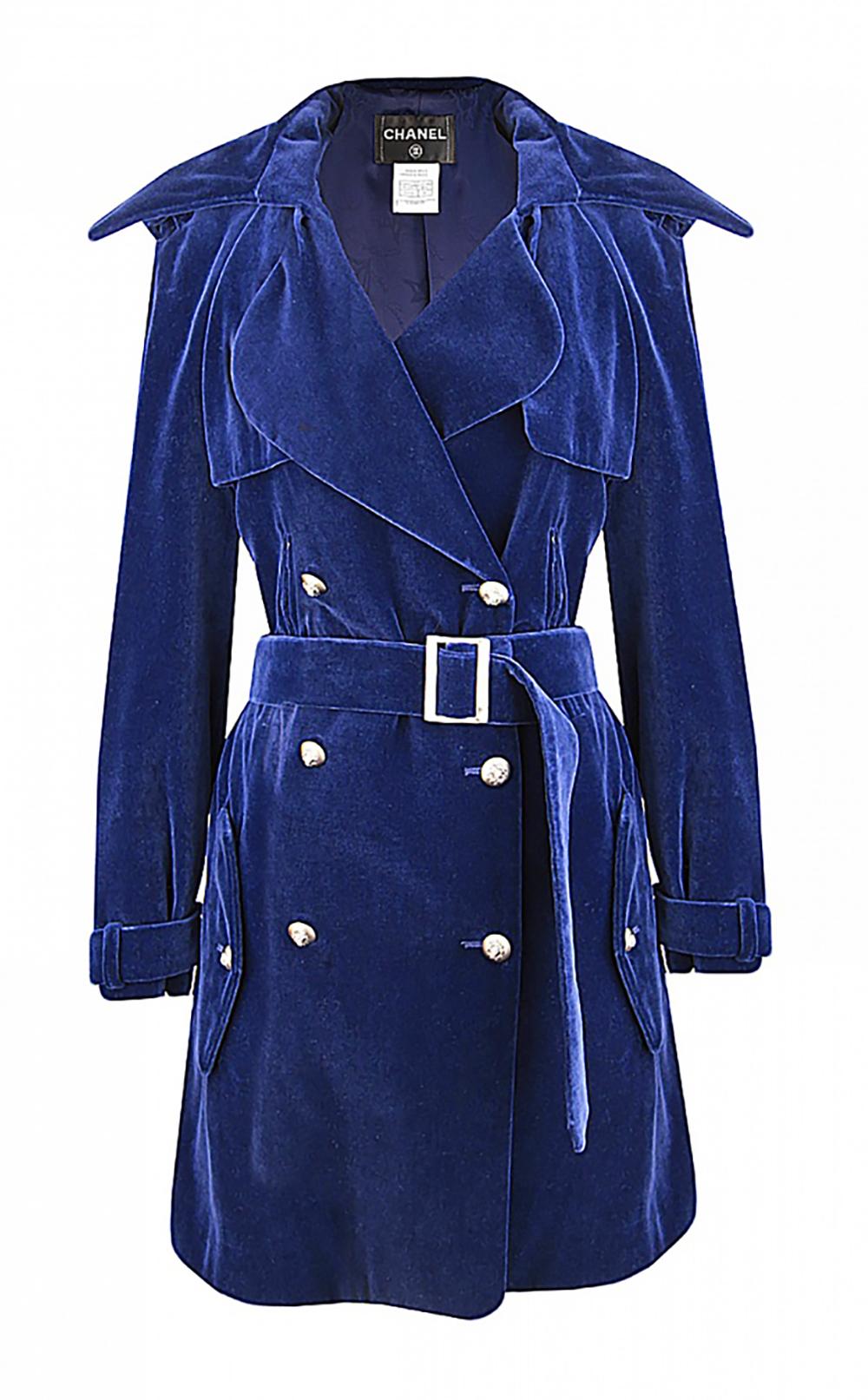 royal blue trench coat womens