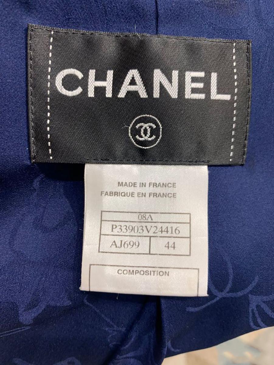Chanel Super Rare Velvet Trench Coat in Royal Blue 2