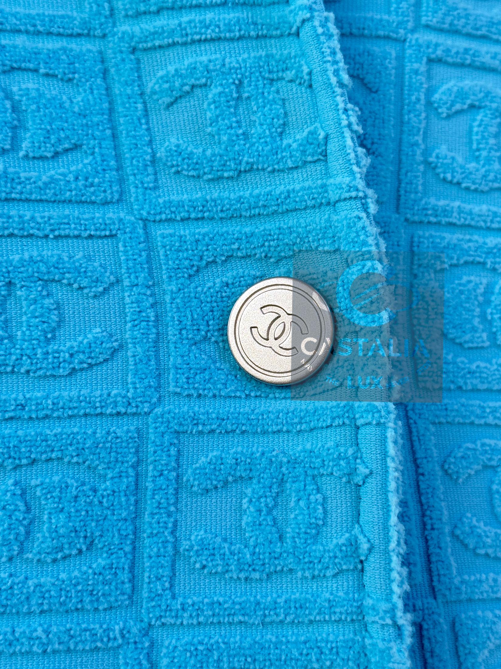 Chanel 2002 Primavera Rarità Capolavoro CC Logo Giacca 40 FR in vendita 9