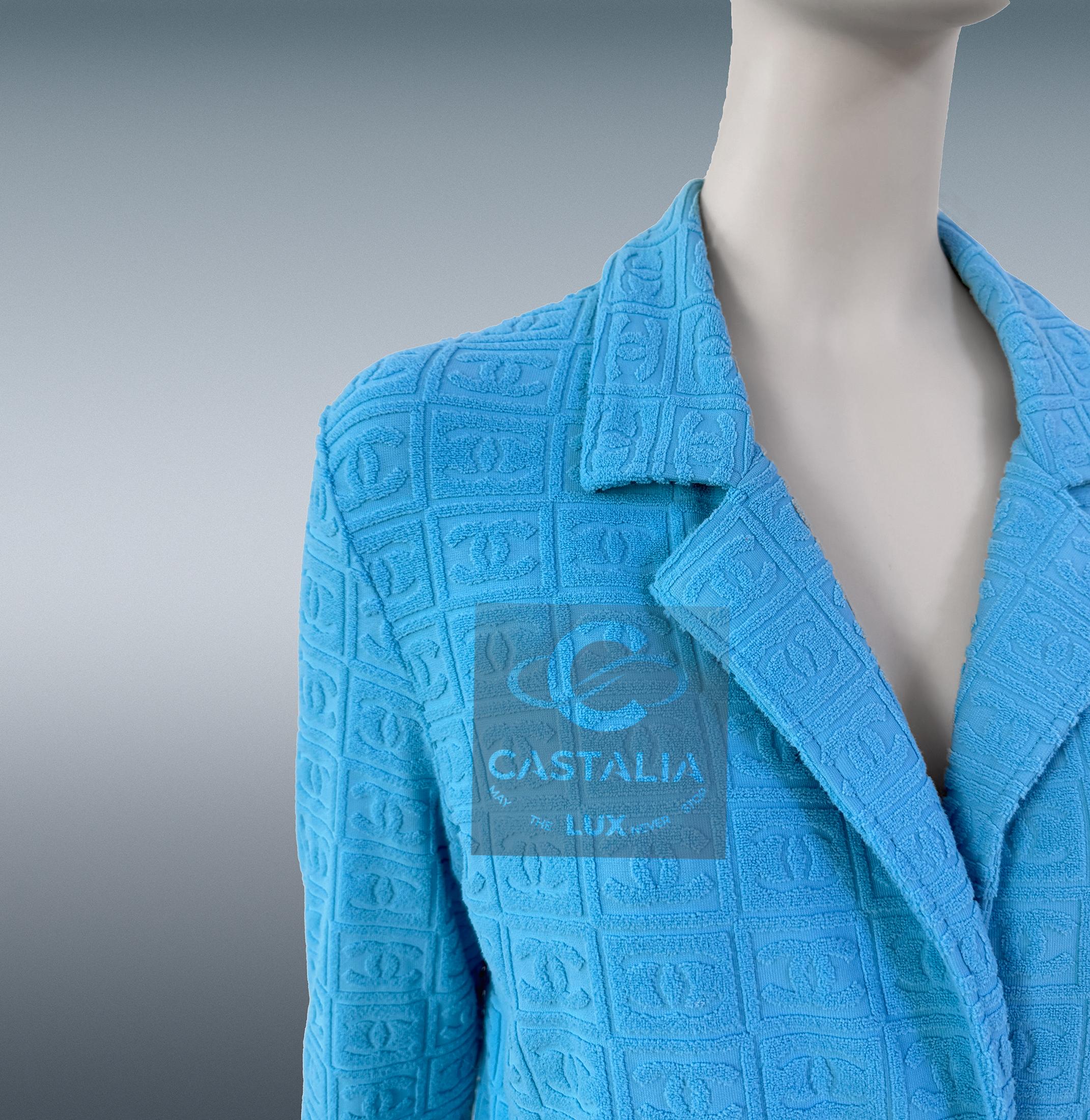 Chanel 2002 Primavera Rarità Capolavoro CC Logo Giacca 40 FR in vendita 12