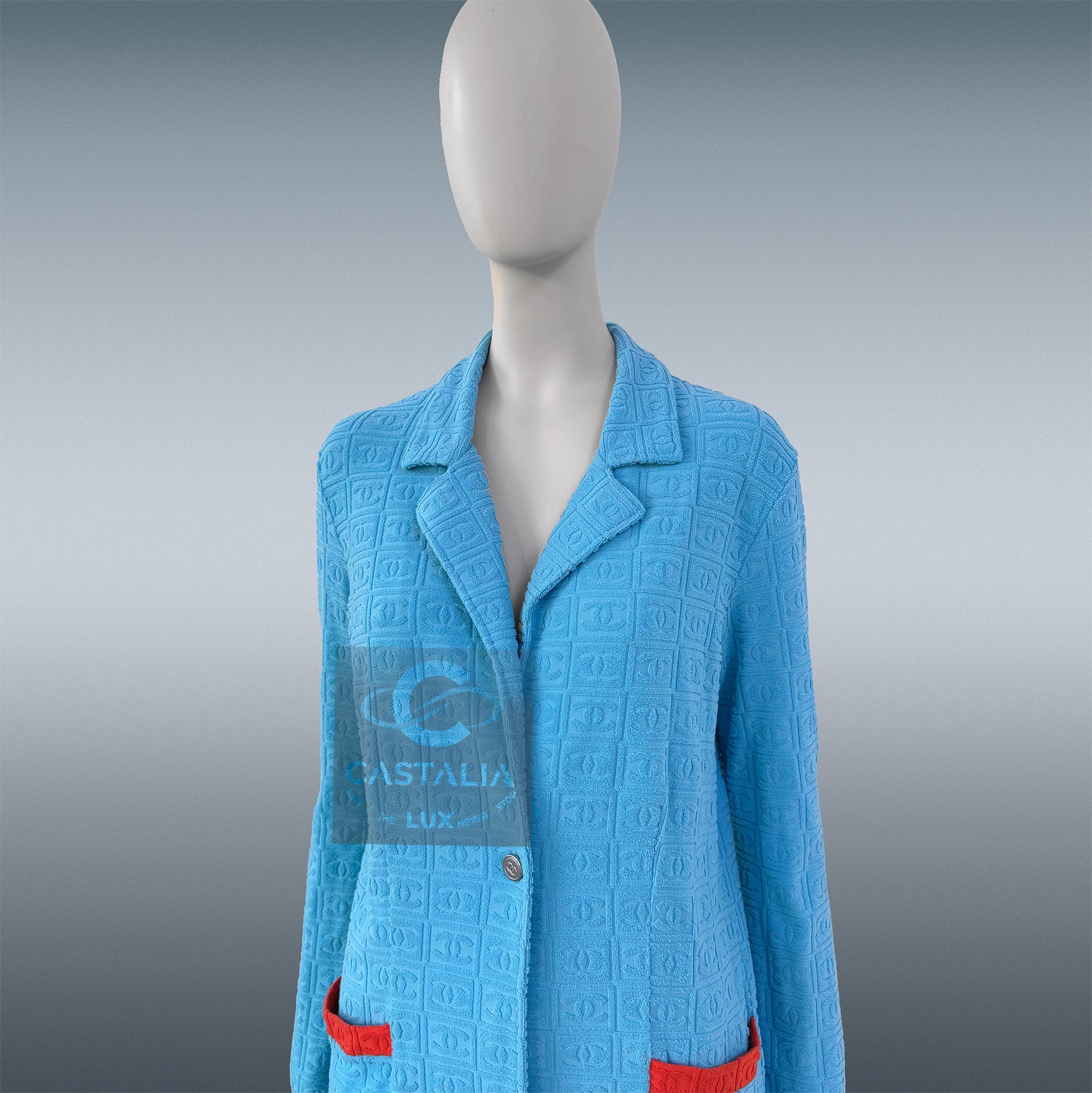 Chanel 2002 Primavera Rarità Capolavoro CC Logo Giacca 40 FR in vendita 3