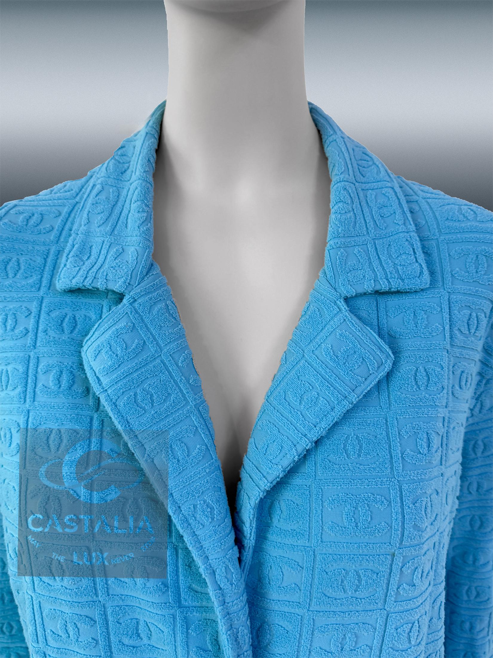 Chanel 2002 Primavera Rarità Capolavoro CC Logo Giacca 40 FR in vendita 4