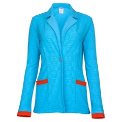 CHANEL 2002 Spring Rarity Masterpiece CC Logo Jacket 40 FR
