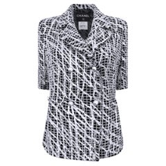 CHANEL Chaqueta corta con cinturón de perlas súper elegante 36 FR