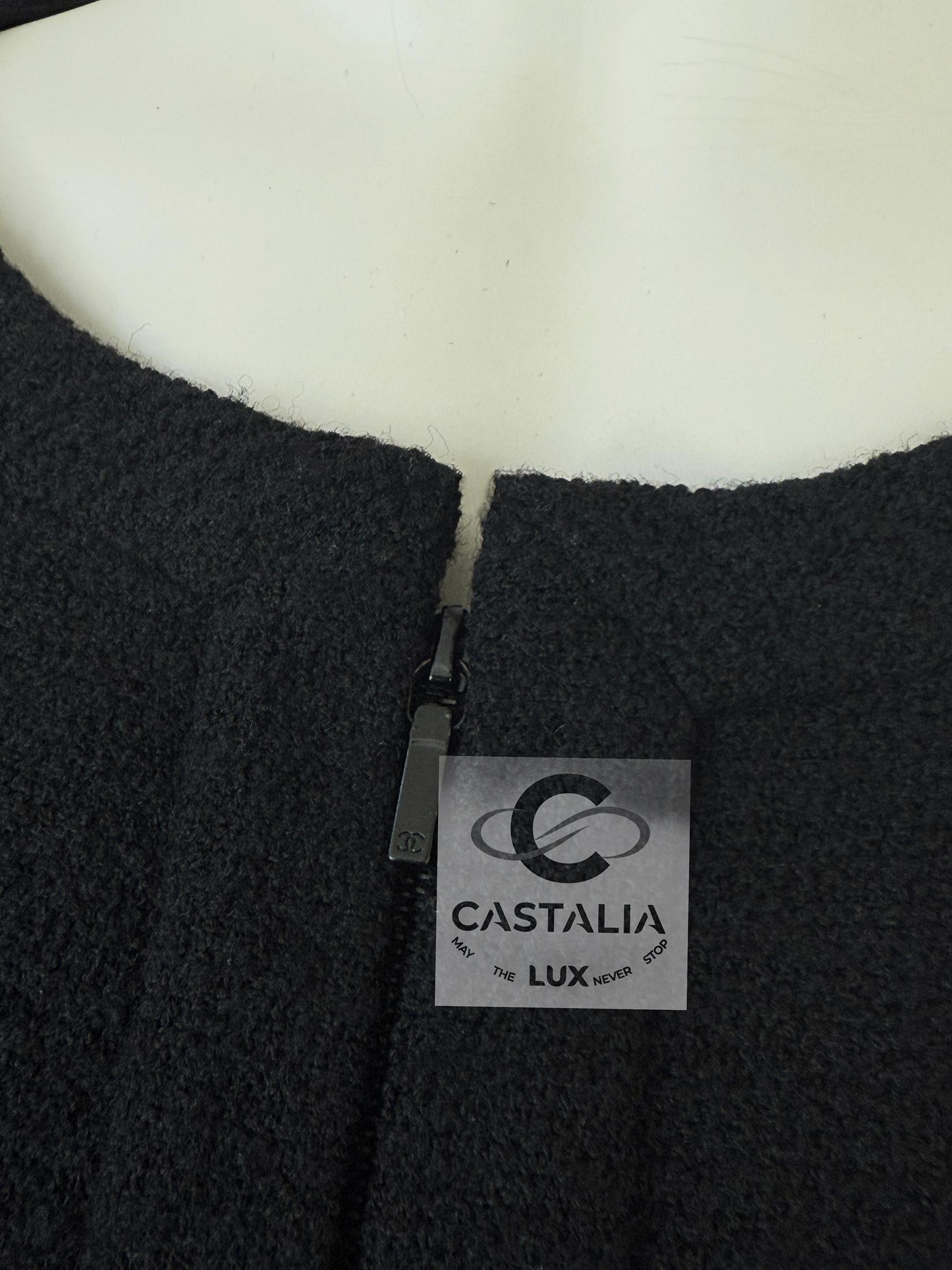 Chanel Supermarket Kollektion Schwarze Tweed-Jacke 38 FR 7