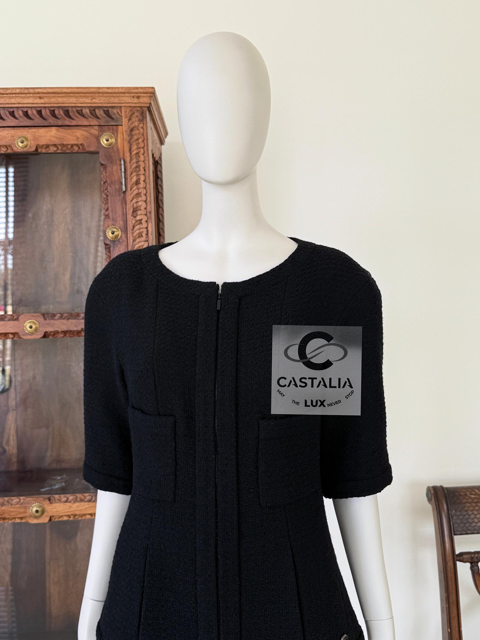 Chanel Supermarket Kollektion Schwarze Tweed-Jacke 38 FR für Damen oder Herren