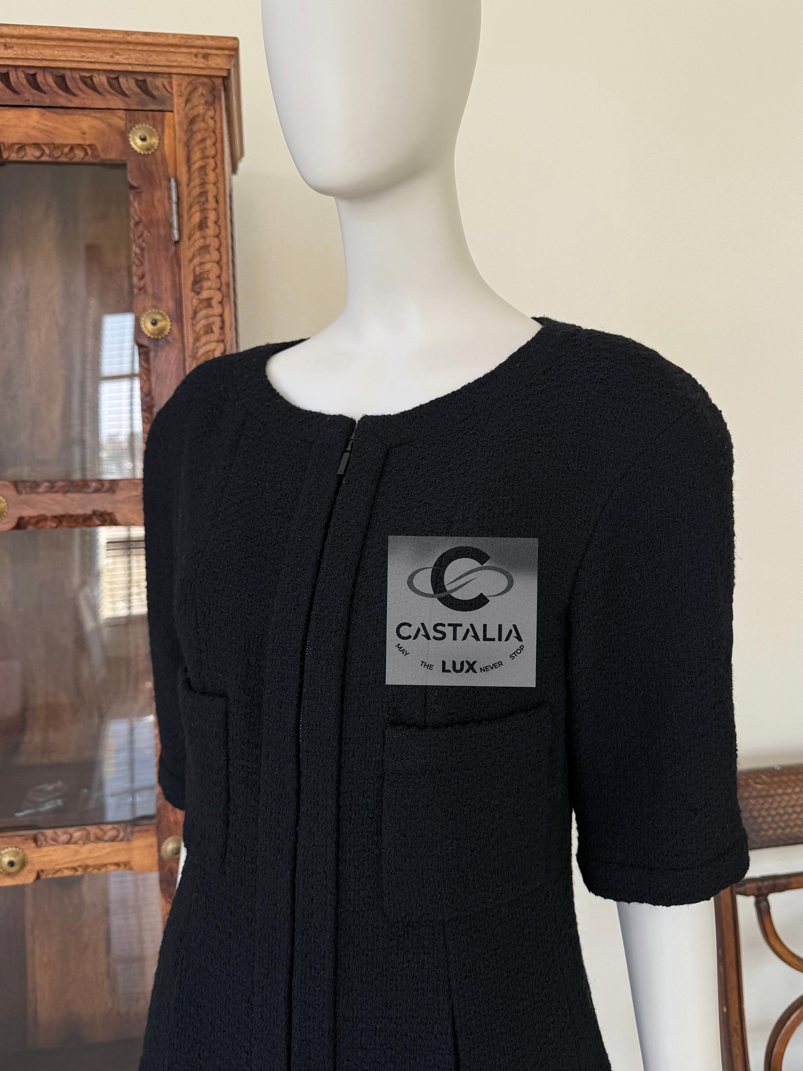 Chanel Supermarket Kollektion Schwarze Tweed-Jacke 38 FR 4