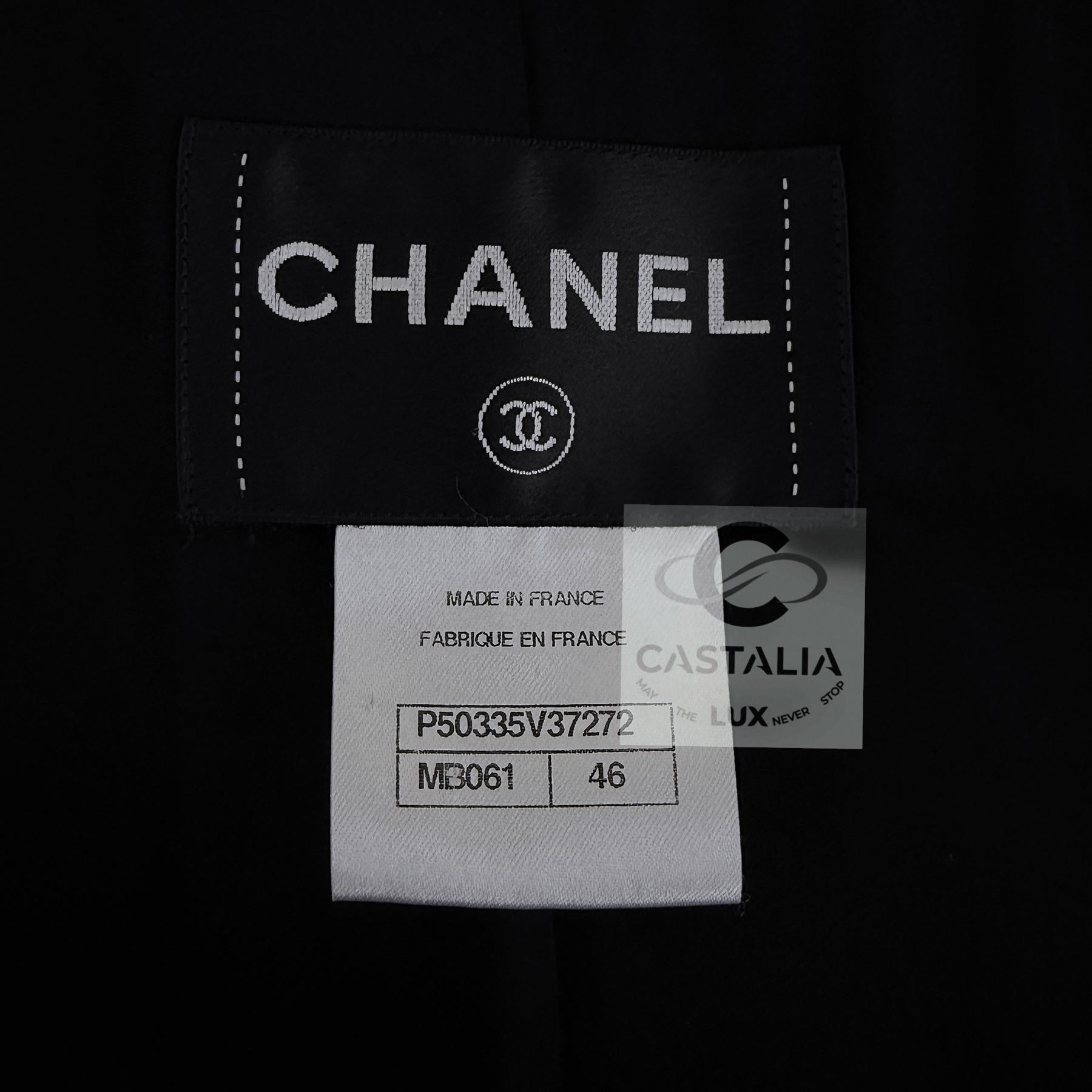 CHANEL Supermarket Collection Confetti Tweed Coat 46 FR en vente 12