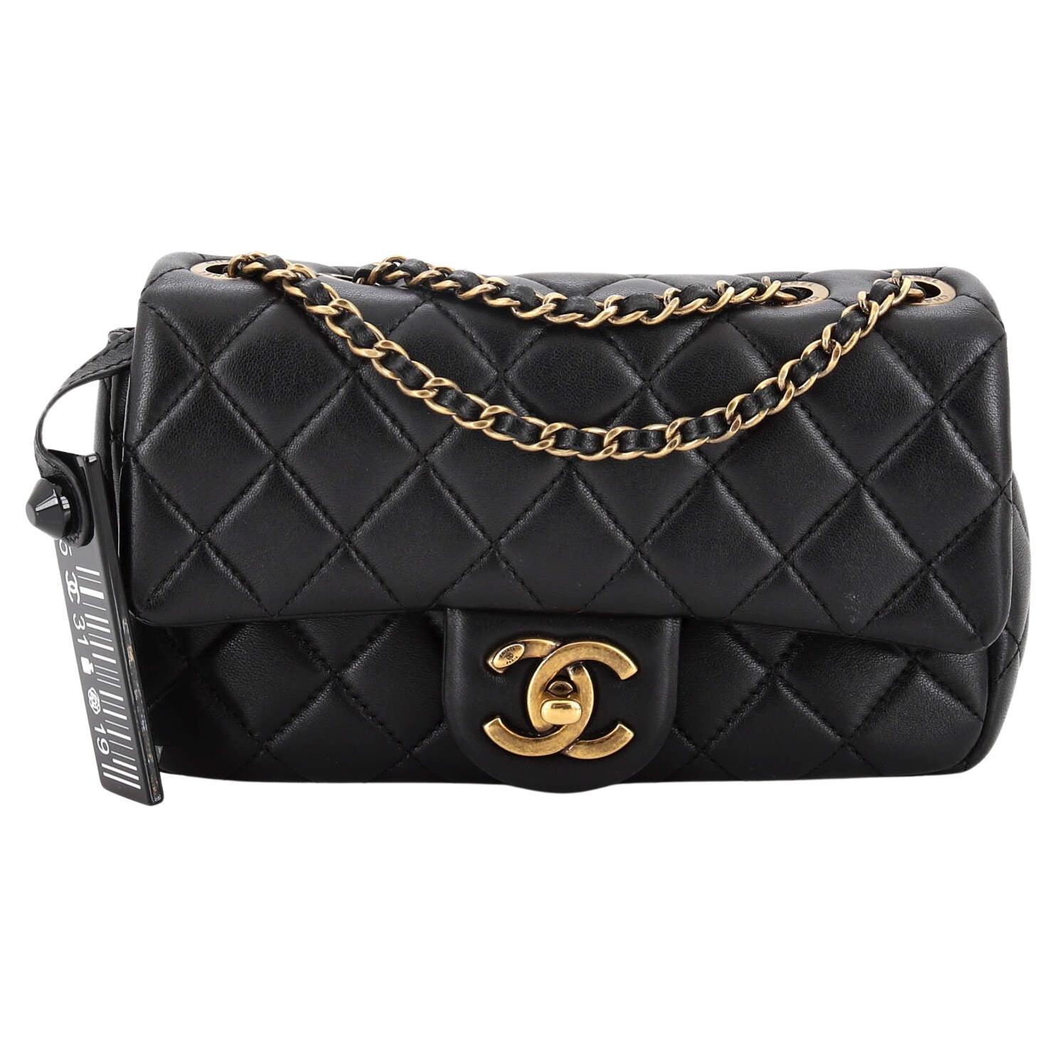 Chanel Silver Quilted Lambskin Rectangular Mini Classic Flap Bag