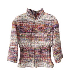 CHANEL 11K$ Supermarket Ribbon Tweed Jacket 34 FR