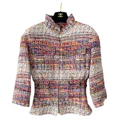 Chanel Supermarket Tweed-Jacke mit Schleifenbesatz