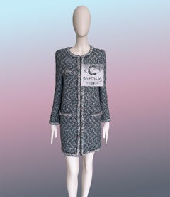Chanel Supermarket Runway Iridescent Tweed Coat 36 FR