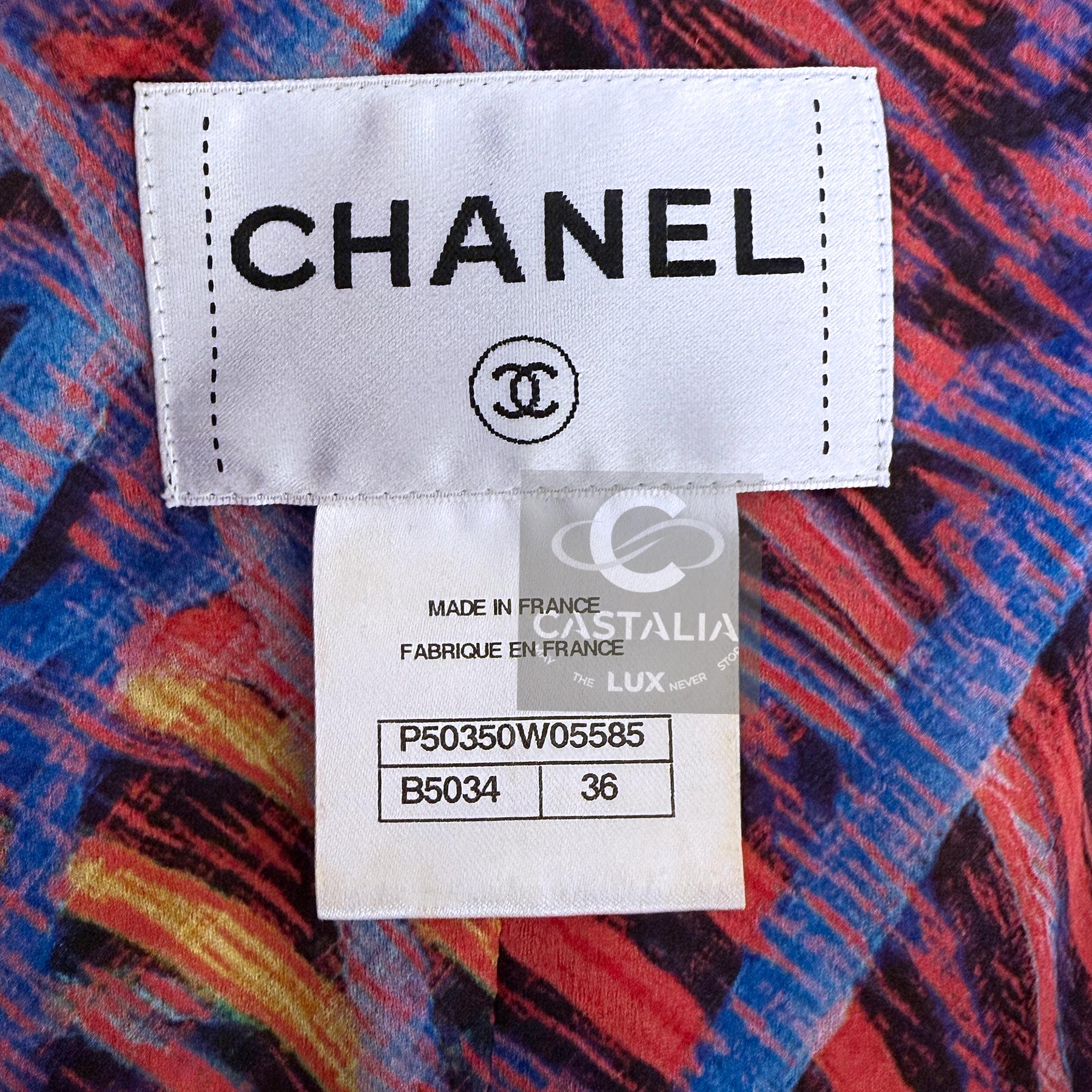 Pasarela Supermercado CHANEL  Chaqueta de tweed mostaza 36 FR en venta 12