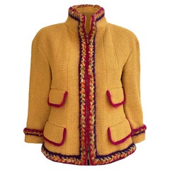 Pasarela Supermercado CHANEL  Chaqueta de tweed mostaza 36 FR