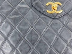 Chanel Supermodel 220733 Black Quilted Vinyl Shoulder Bag