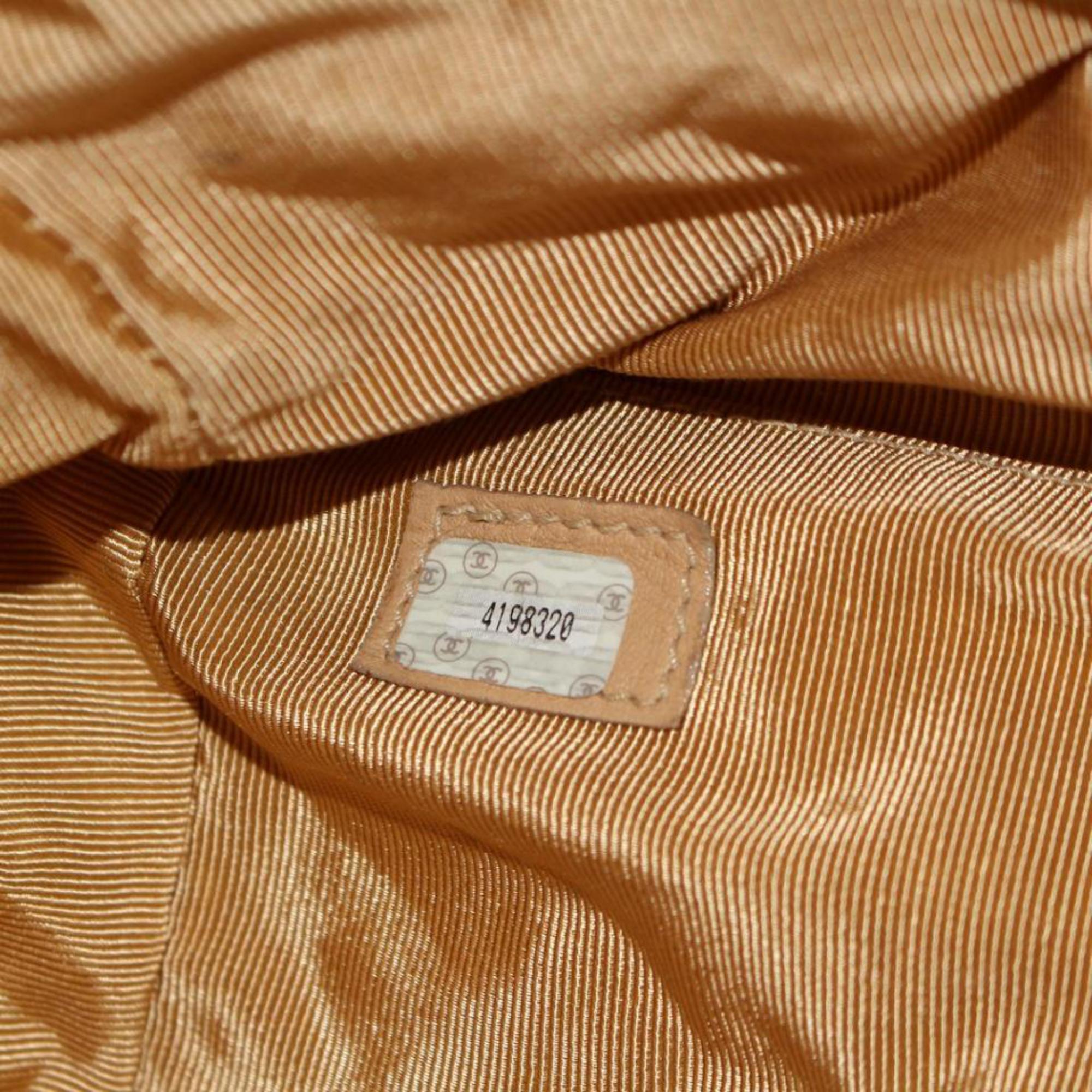 Orange Chanel Supermodel Extra Large Beige 896035 Yellow Vinyl Shoulder Bag For Sale