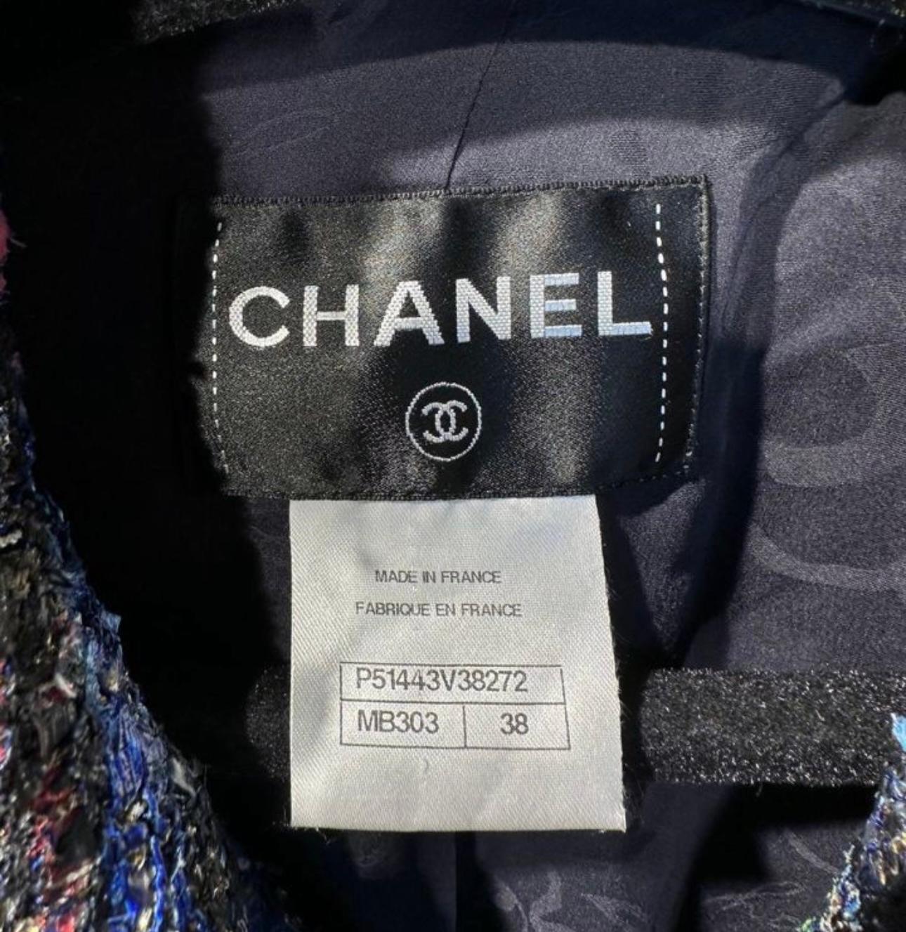 Chanel Supermodel Nata Vodianova Style Tweed Jacket 9