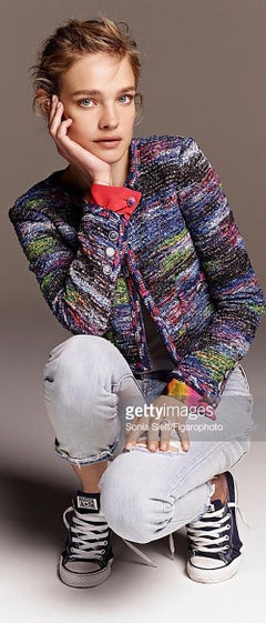 Chanel Supermodel Nata Vodianova Style Tweed Jacket