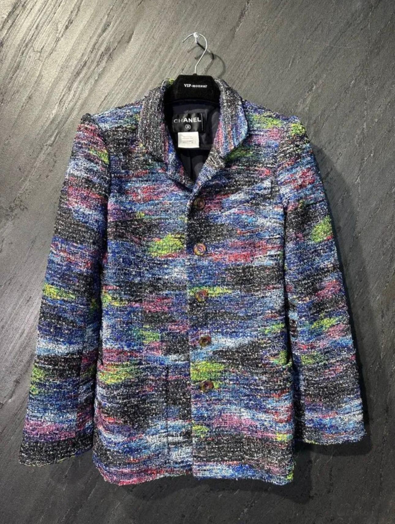Chanel Supermodel Nata Vodianova Style Tweed Jacket 3