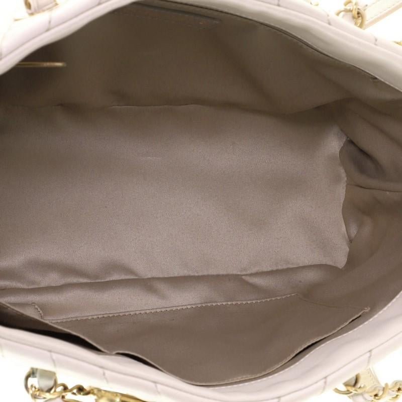 Chanel Surpique CC Charm Tote Chevron Iridescent Calfskin Small 1