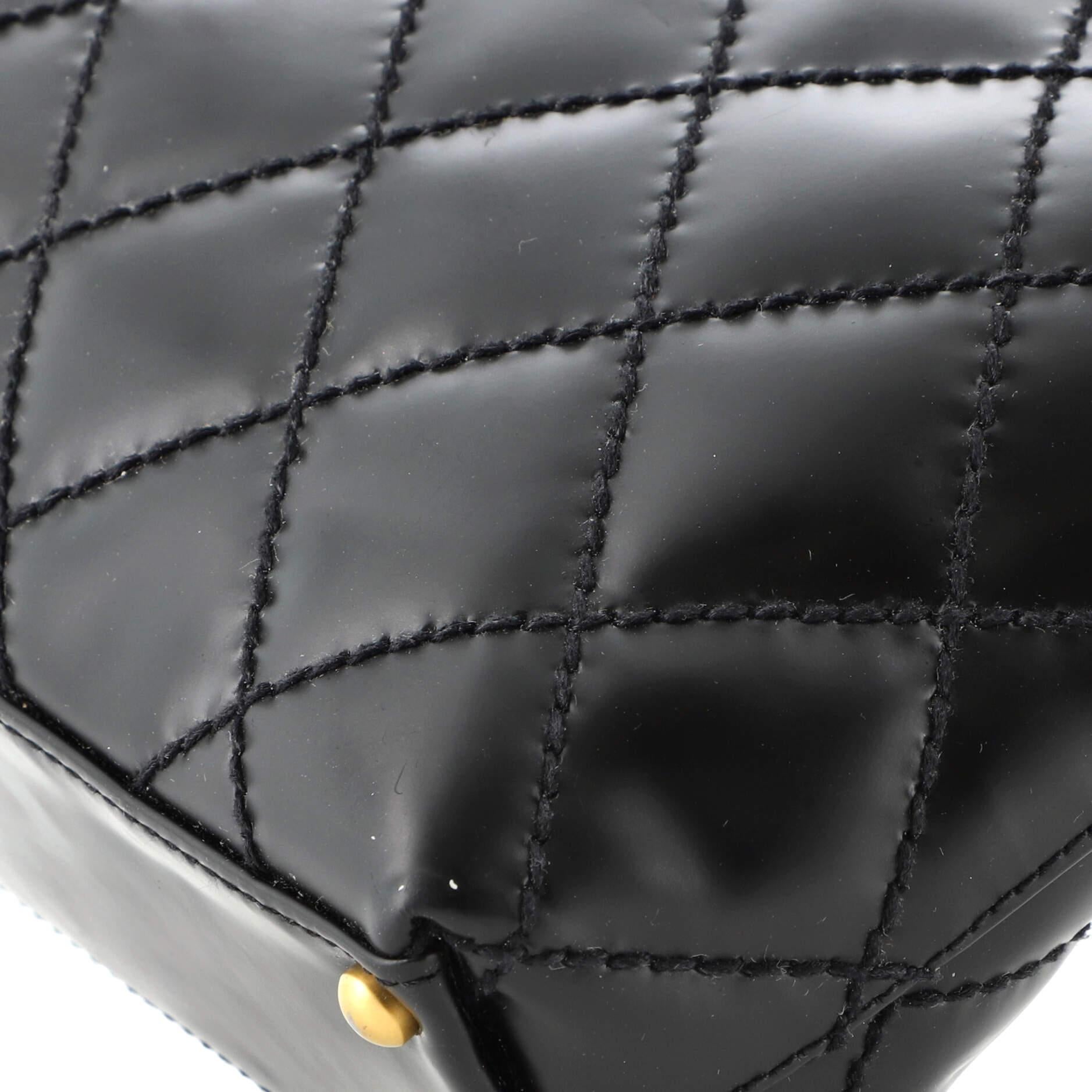 Chanel Surpique Tote Quilted Leather Small 2