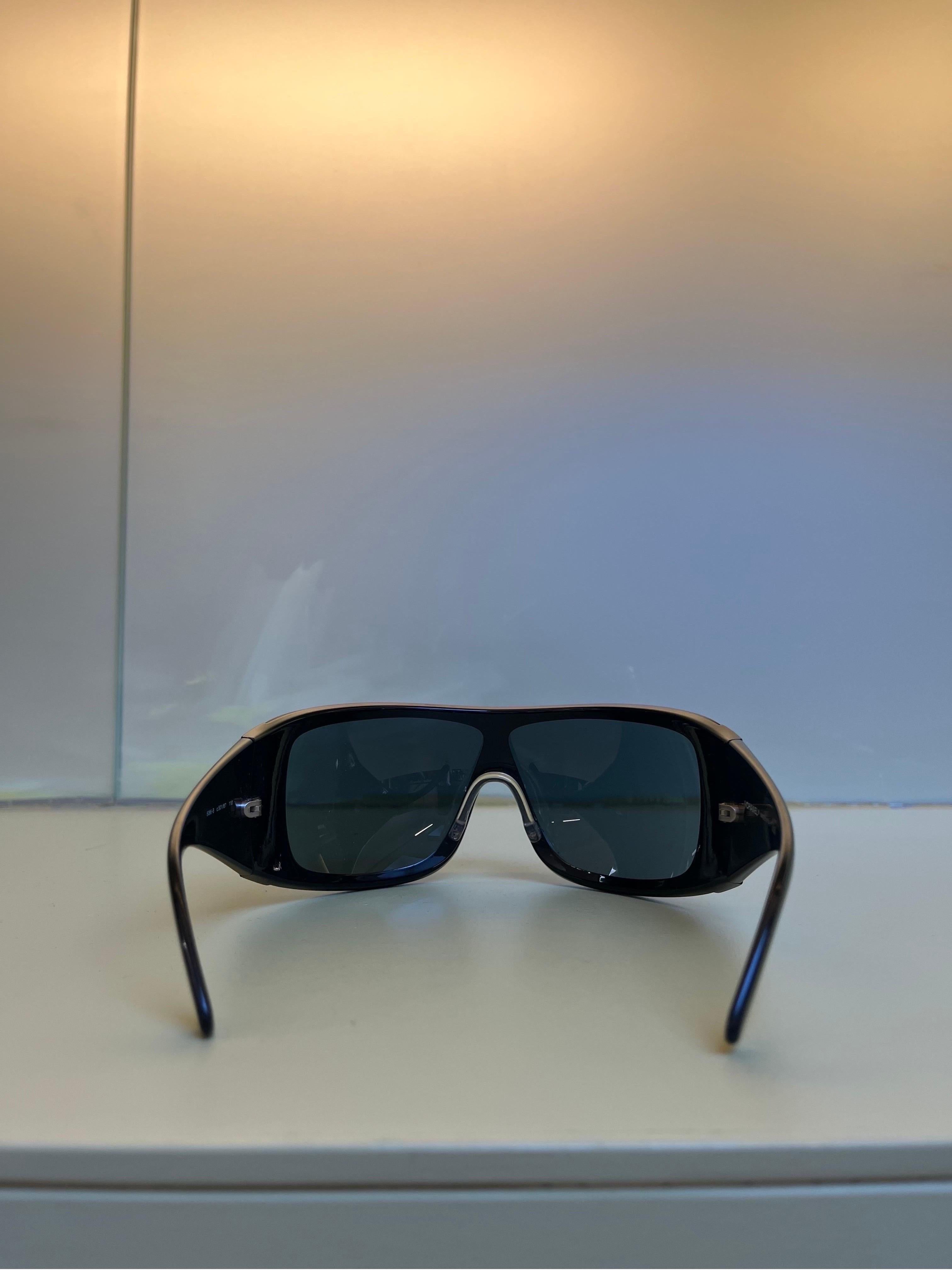 Women's or Men's Chanel Swarovski Ski Mask Oversized Magnetic Sunglasses
