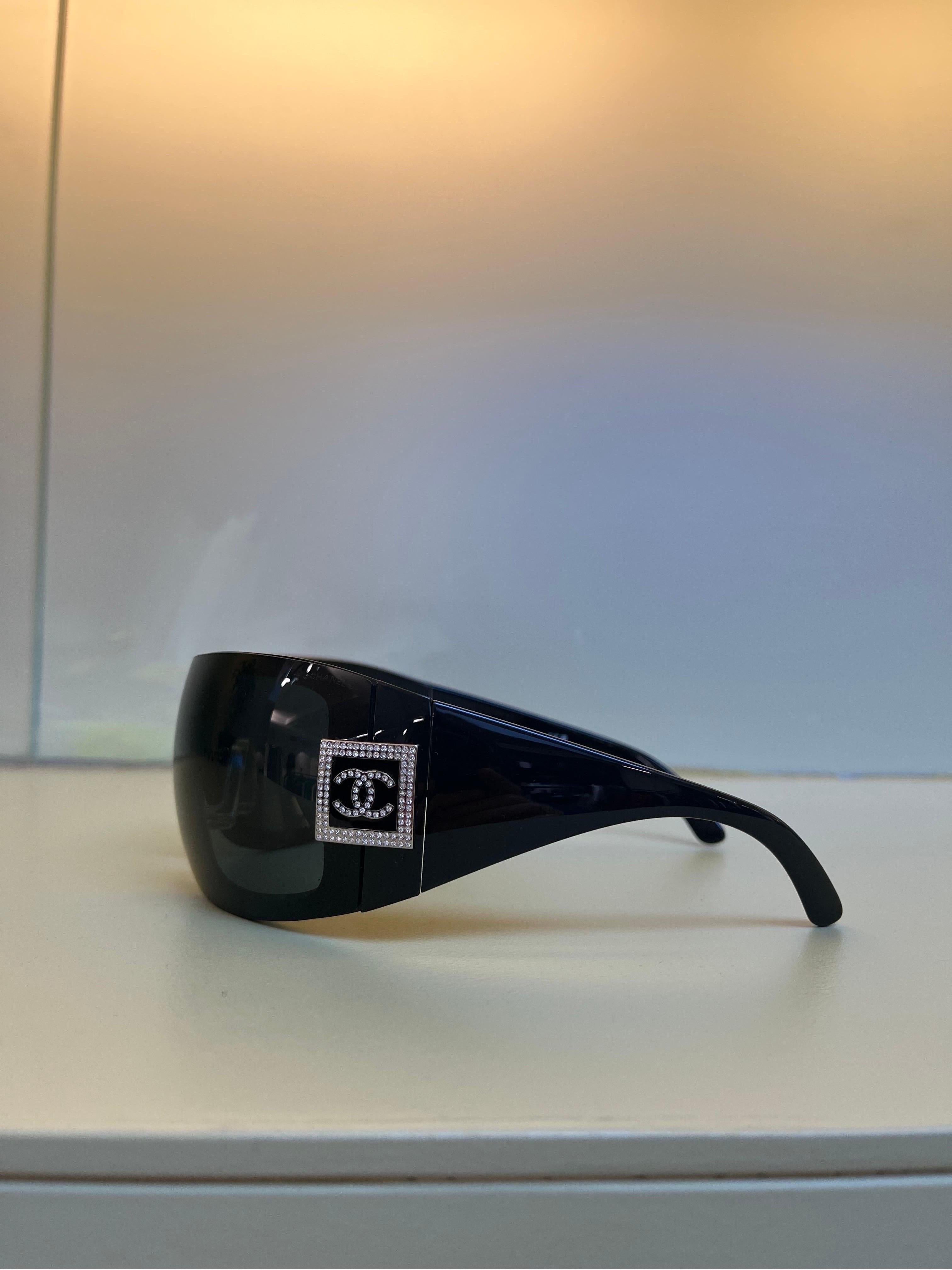 Chanel Swarovski Ski Mask Oversized Magnetic Sunglasses 1