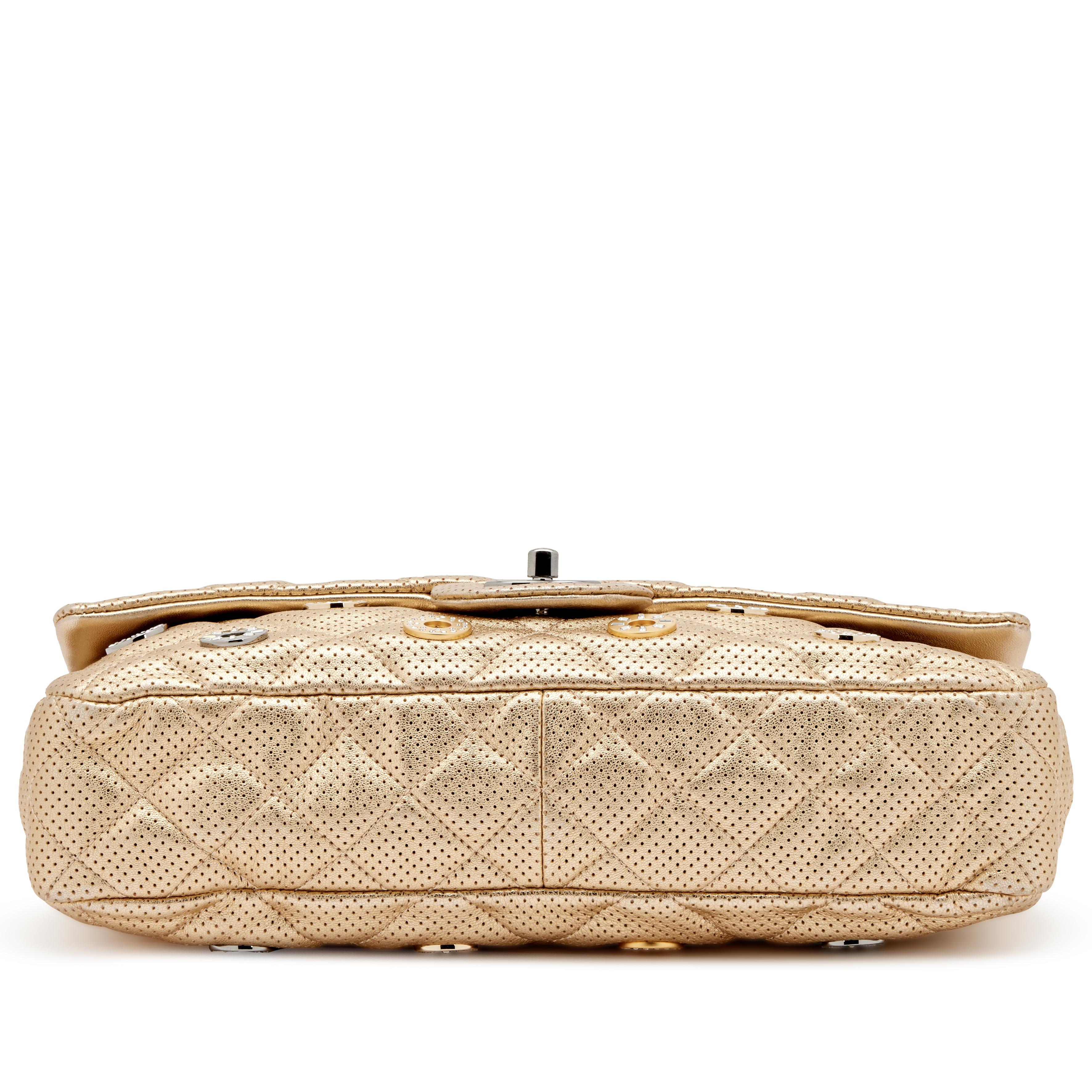 Women's or Men's Chanel Swarovski Studded Classic Charm Dubai Resort Reissue Classic Flap Bag For Sale