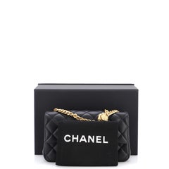 Chanel Sweet Camellia Adjustable Chain Flap Bag Quilted Lambskin Mini
