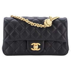 Chanel Sweet Camellia Adjustable Chain Flap Bag Quilted Lambskin Mini