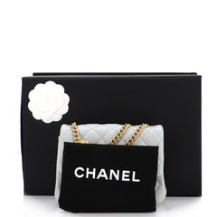 Chanel Sweet Camellia Adjustable Chain Square Flap Bag Quilted Lambskin M
