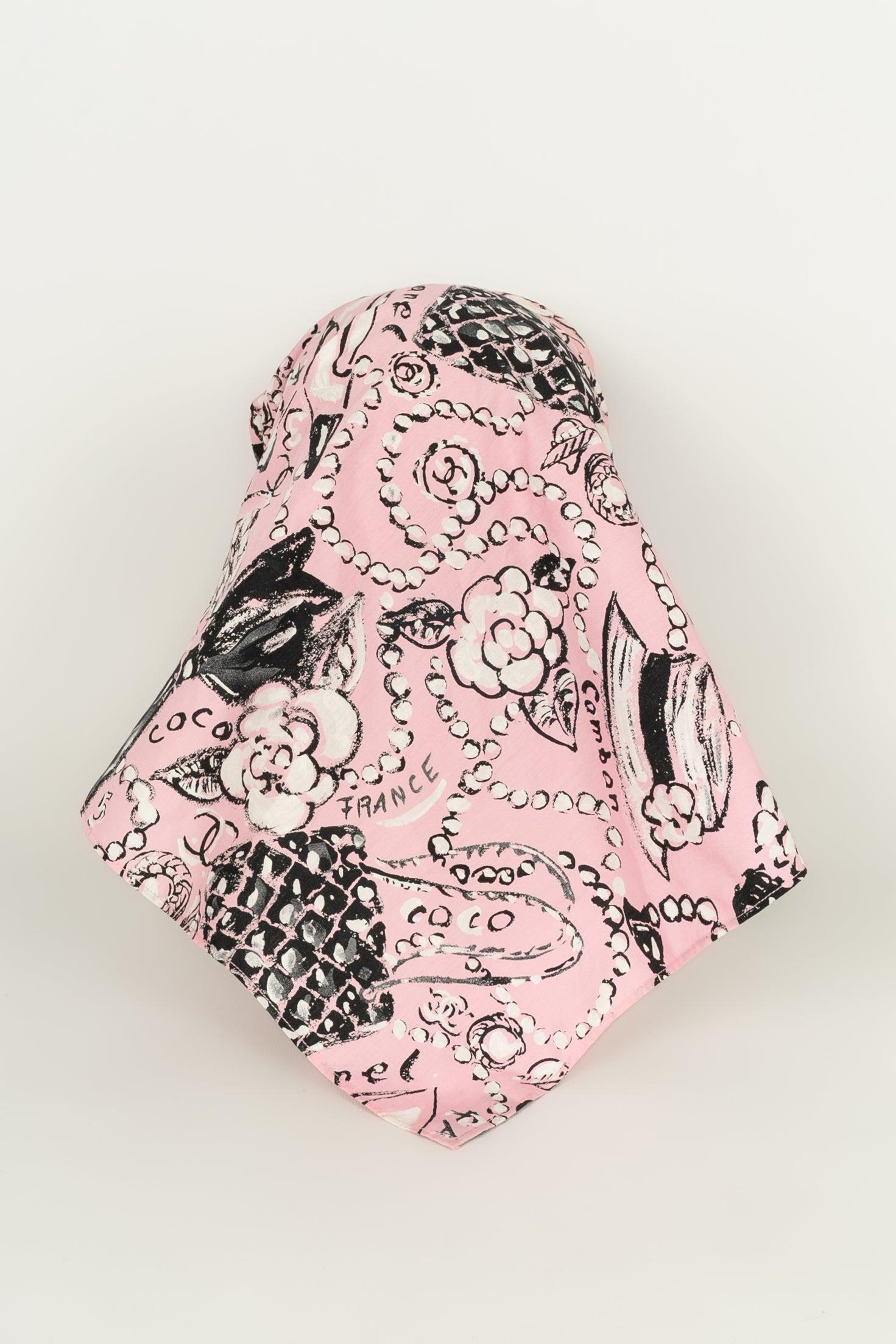 Chanel Swim Set of Top, Bikini Bottom and Foulard Eyeshade, 1993-1994 For Sale 5